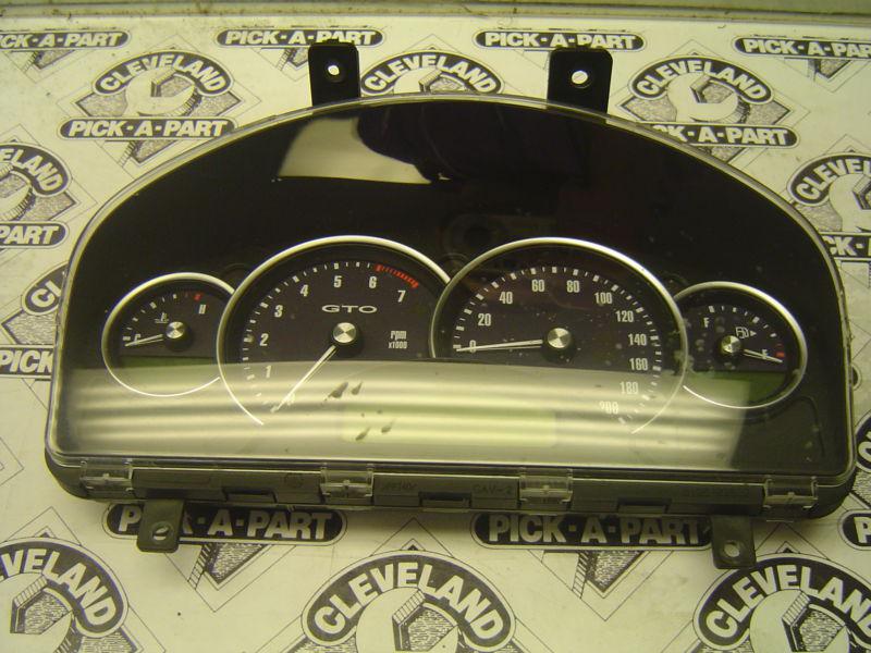 2004 04 pontiac gto ls1 ls2 oem purple face speedometer ware on lens 63k miles