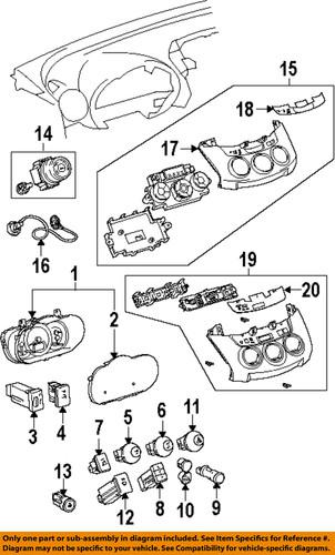 Toyota oem 559020r010 switch, blower/hvac blower control switch