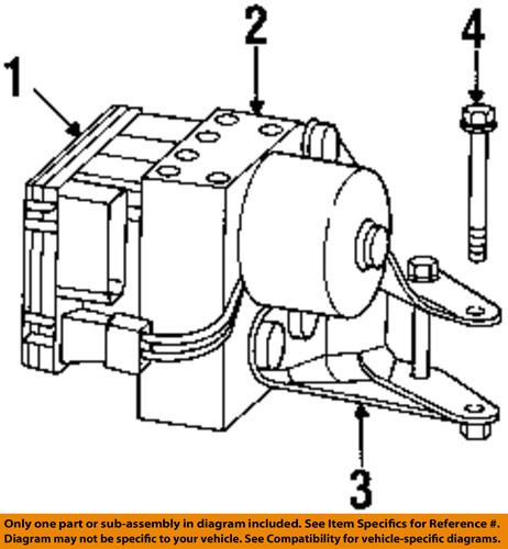 Mopar oem 4897781aa abs-modulator