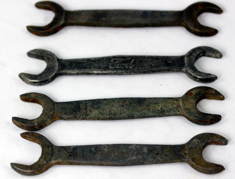 Vintage 4 original  ford model a  open end wrenches