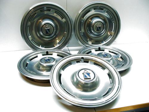 Set of 5, 1979 buick regal hubcaps - used distressed as-is,  vintage wheel cover