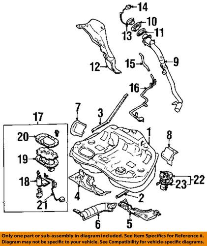 Subaru oem 42066ae010 fuel tank filler neck