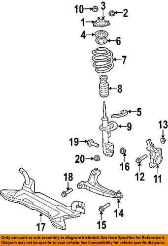 Dodge oem 5105097ag front suspension-strut