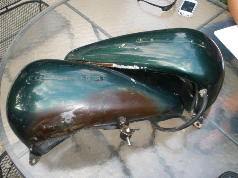 Harley davidson late 60's early 70's fat bob gas tanks.