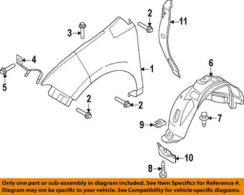 Ford oem bt4z16102b fender liner