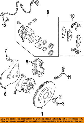 Nissan oem 40206zc00b front brake rotor/disc/disc brake rotor