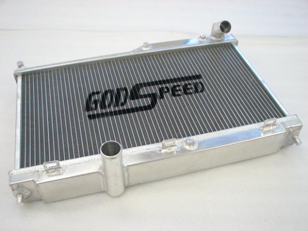 Godspeed 93-97 rx7 rx-7 fd3s fd turbo 2 row aluminum radiator with radiator cap