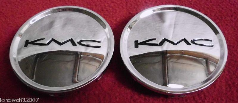 Kmc wheels chrome custom wheel center cap caps set of 2 # 379k77