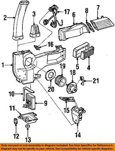 Ford oem 5c2z19a760a evaporator & heater-door assembly