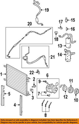 Ford oem 7c3z-19712-b a/c condenser