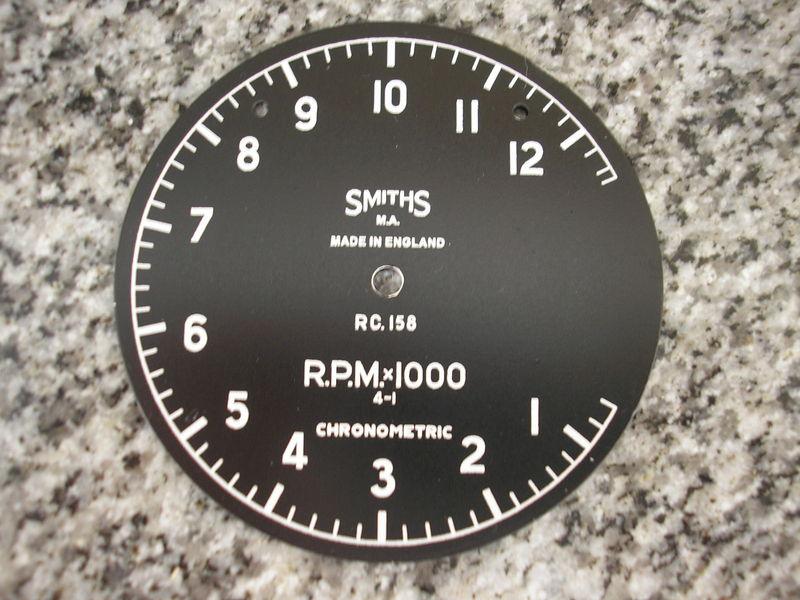 Smiths 3" chronometric r.p.m dial face 12k  rc.158