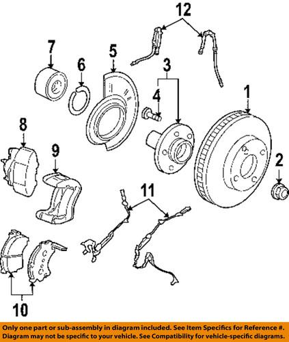 Ford oem 7l8z-2078-b brake hose, front/disc brake hydraulic hose