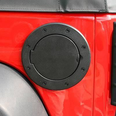 Rugged ridge jeep gas hatch cover 1142505 black jeep wrangler jk