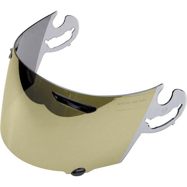 Gold arai replacement faceshield for corsair v helmet