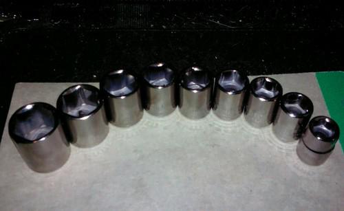 Craftsman 9 pc. metric 6 point 3/8 drive socket set