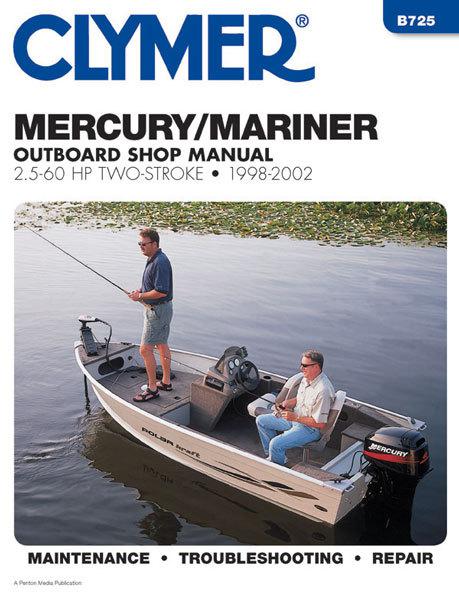 Clymer do-it yourse lf marine manuals- mercury outboards 1998-2002 b725