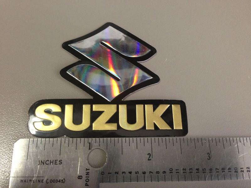 Suzuki decal stickers - gold/black/silver