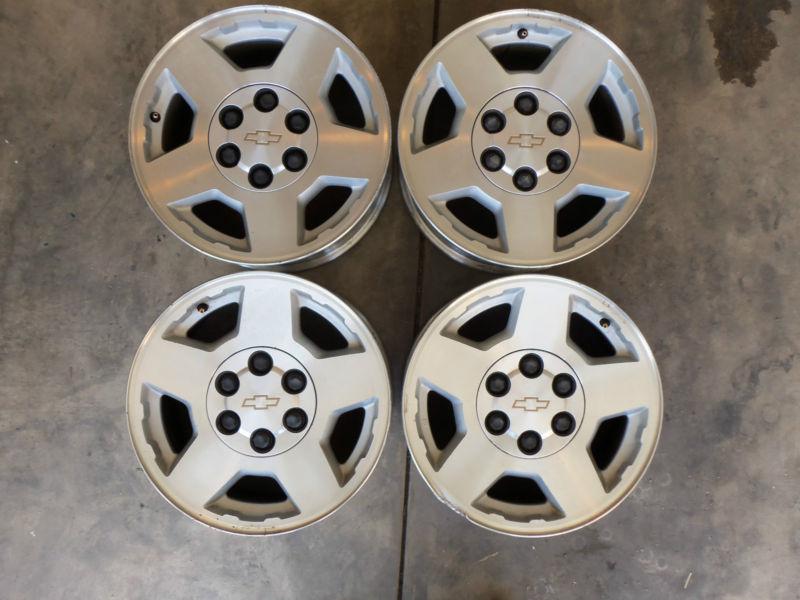 2000-2014 chevy silverado tahoe avalanche suburban 17" wheels rims free tpms