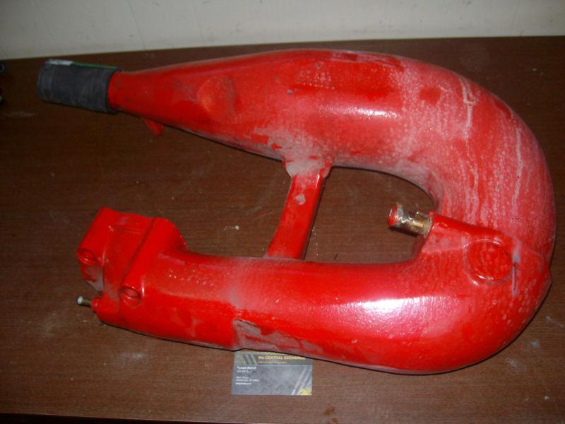 1996 polaris 96 sl700 sl 700 pwc engine motor mid pipe canister tube exhaust red