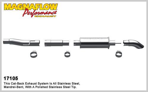 Magnaflow 17105 ford truck f-150 pickup stainless cat-back performance exhaust