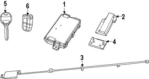 Chrysler 68085680aa genuine oem factory original key