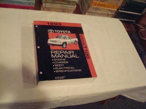 1993 toyota t 100 t100 truck factory dealer service work shop repair manual book