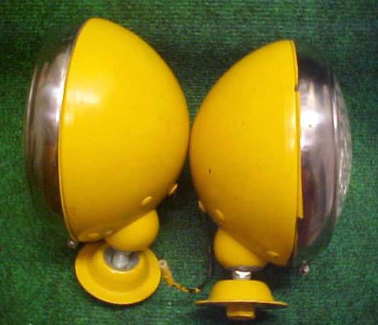 Pair of vintage do ray 525 truck bus tractor headlight fog lamps glass lens nr!