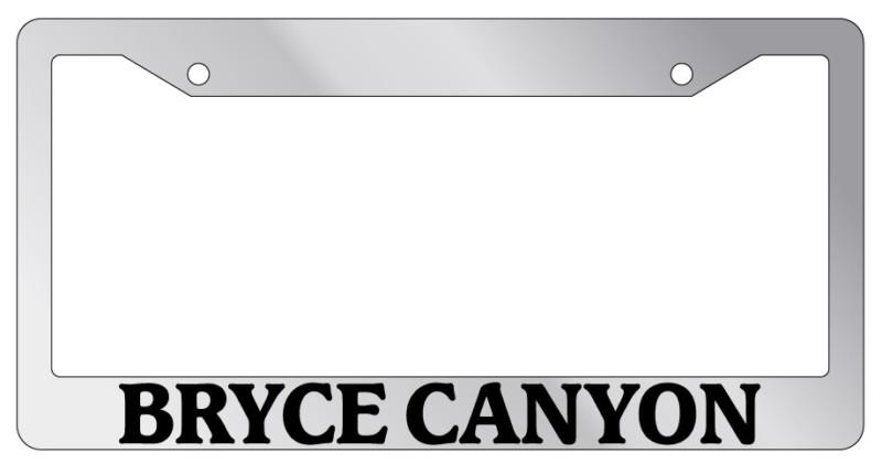 Chrome license plate frame bryce canyon auto accessory novelty national parks