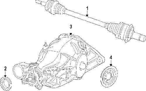 Jeep 4862634aa genuine oem factory original pinion seal