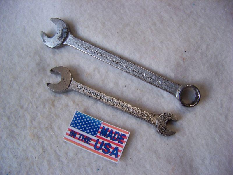 Plumb tools  #1212 and # 3018 wrenches   u.s.a.  lot# 9153