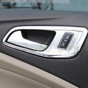 4pcs chrome inside handle collar trim fit for ford escape 2013 2014