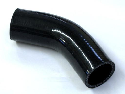 Black silicone hose 32mm x 45 degree elbow (silicon)