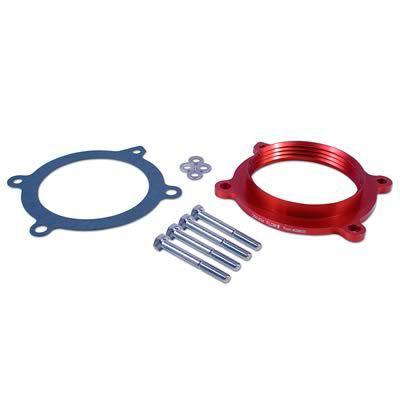 Airaid throttle body spacer billet aluminum red anodized 1" chevy camaro each