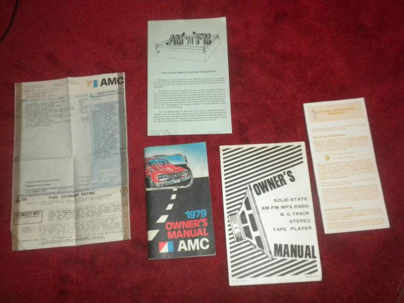 1979 amc owner's manual concord pacer spirit amx