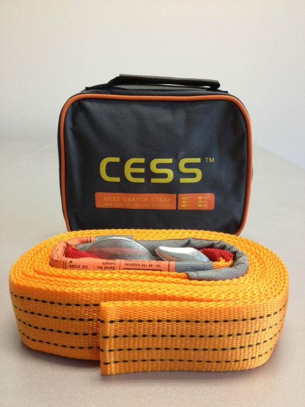 Cess 20ft 4400lb 6m 2ton off road 4x4 4wd  winch snatch tow strap with hooks