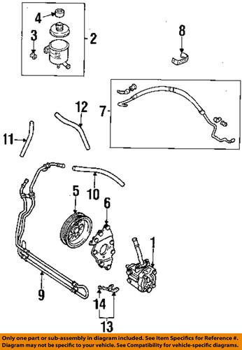 Mazda oem lc6232684a power steering return hose/steering return hose