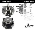 Centric parts 405.61000e rear hub assembly