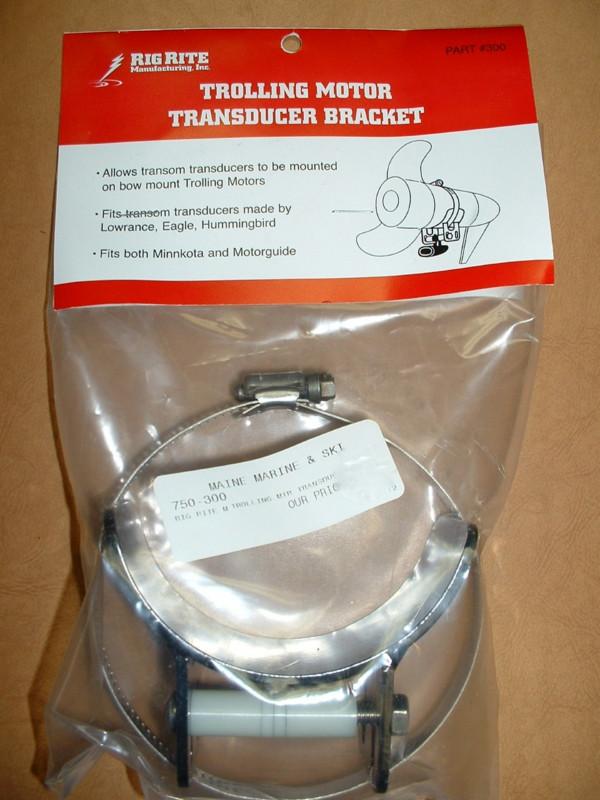 Rig rite trolling motor transducer bracket 300 bin63 