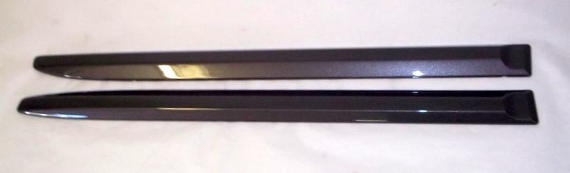 2010 - 2012 acura mdx rear body side moldings, oem new volcano gray metallic