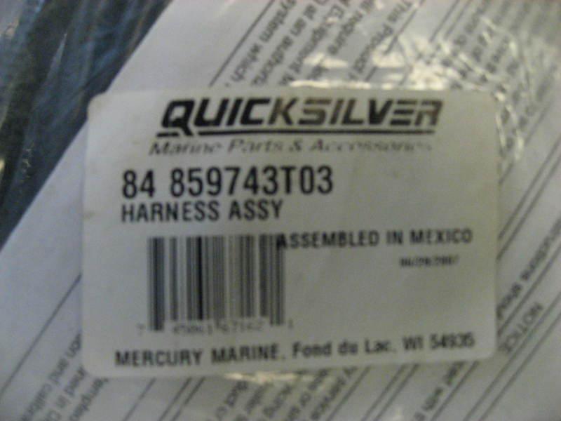 Purchase Mercury Mariner Pn# 859743T03 outboard Smartcraft Fuel/Paddle ...