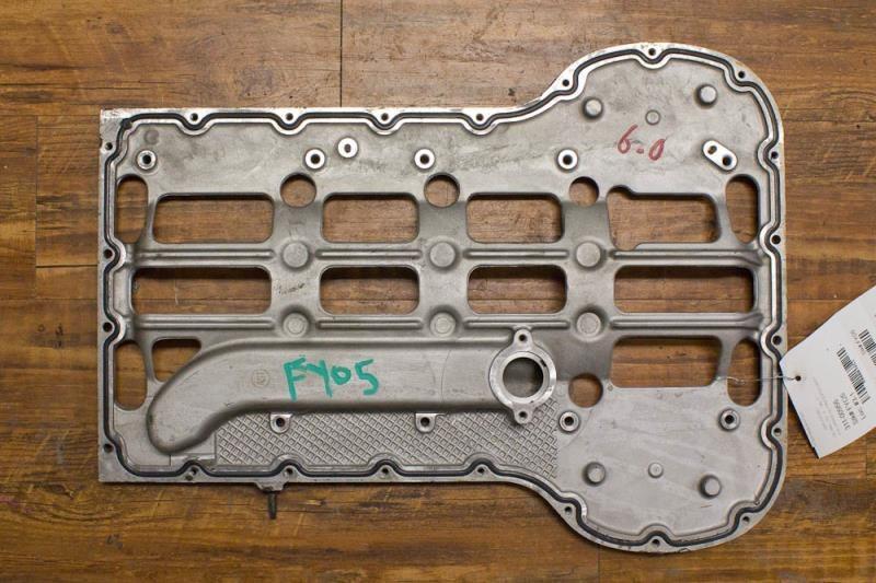 04 05 06 07 ford f250 super duty oil pan 8-366 6.0l diesel upper 7853