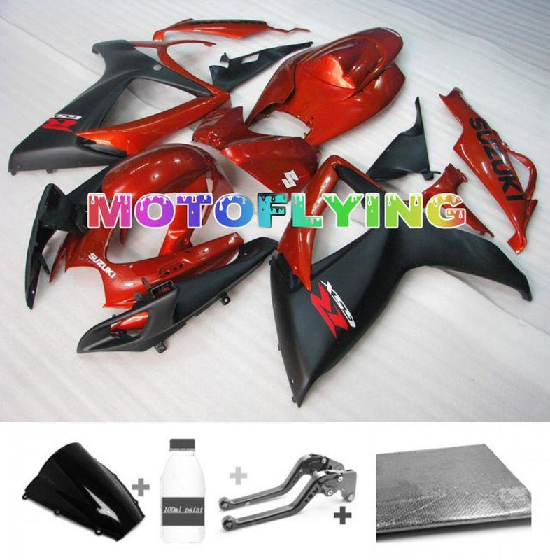 Injection fairing bodywork paint levers for suzuki 2006 2007 gsxr 600 750 k6 h28