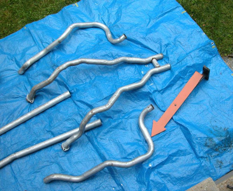 Exhaust  pipe rear  right side thunderbird 1958-1974