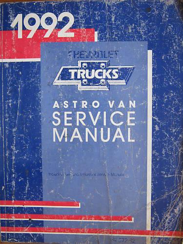 1992 chevy astro van service manual shop book st-372-92 truck original b02