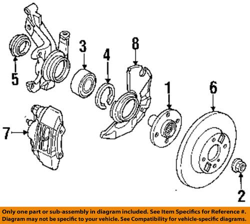 Ford oem f5cz3w004aa brake-bearing retainer