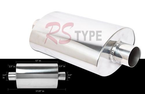 Universal over muffler w/o tip/2.5 inlet muffler / resonator (no muffler tip)