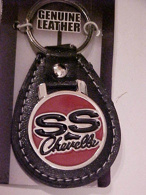 New on card chevelle ss leather back key chain