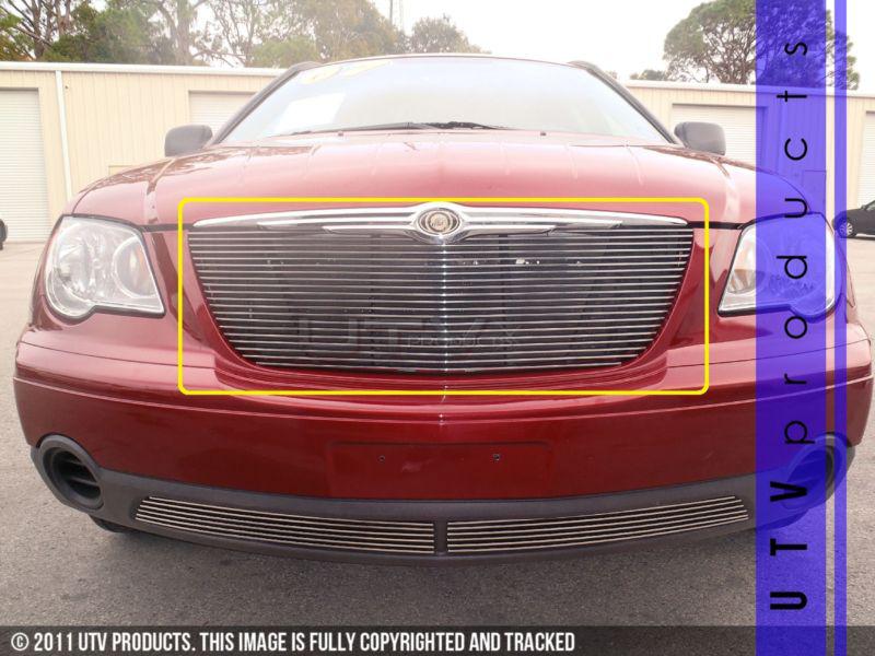 2007 2008 chrysler pacifica upper 1pc chrome billet grille kit 07 08 custom