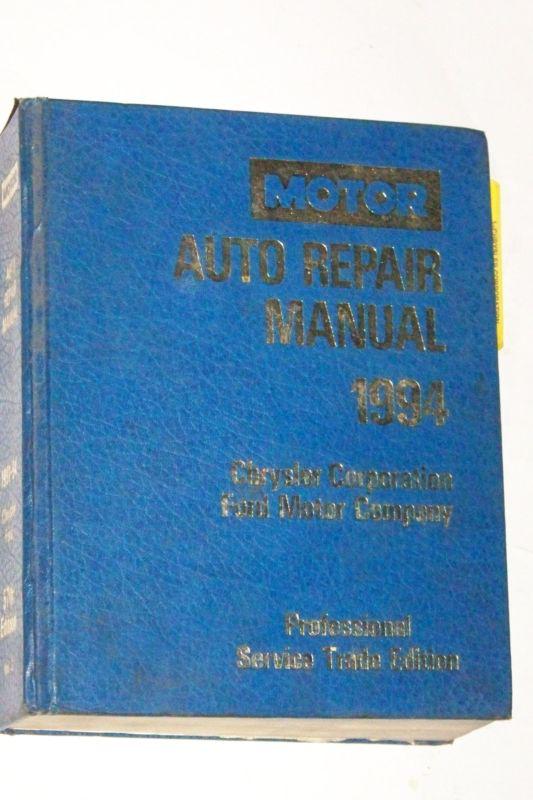 1991, 1992, 1993, 1994 motor auto repair manual, chrysler, ford