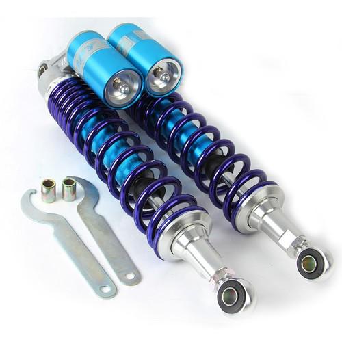 Blue and purple 400mm round hole shock absorber replacement fits for motorcycle